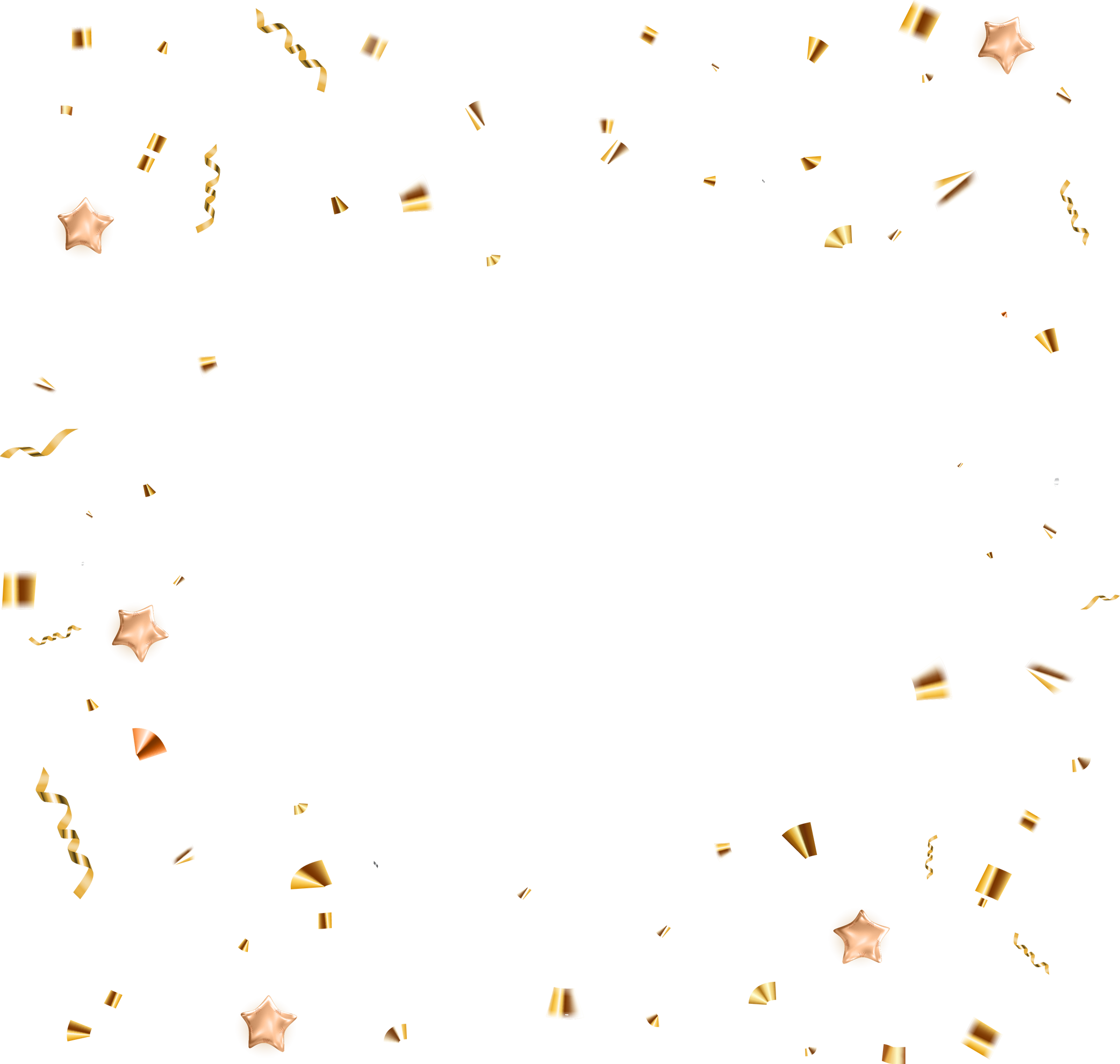 Golden Confetti Illustration